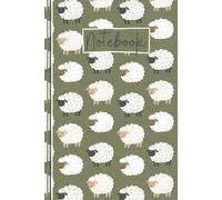 Sheep Notebook: Cute Sheep Lined Journal, The Perfect Novelty Sheep Gift for Anyone Who Loves Sheep, Lambs & Farm Animals - Soft Green