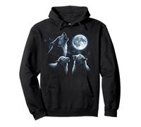 Sheep Shirt Sheep and Wolf Howling at The Moon Sweat à Capuche