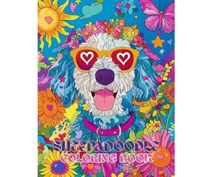Sheepadoodle Coloring Book: Cute & Fluffy Designs for Adults and Kids: A Stress Relieving Gift with Old English Sheepdog & Poodle Mixes: Perfect for Lovers of Black & White Dogs and Large Breeds