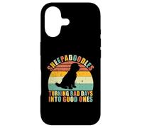 Sheepadoodles transformant Les Mauvais Jours en Bons Sheepadoodle Coque pour iPhone 17