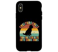 Sheepadoodles transformant Les Mauvais Jours en Bons Sheepadoodle Coque pour iPhone X/XS