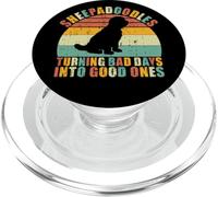 Sheepadoodles transformant Les Mauvais Jours en Bons Sheepadoodle PopSockets PopGrip pour MagSafe