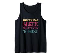 Sheephead & Beer That is Why I'm Here Jeu de Cartes Amusant Débardeur