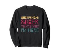 Sheephead & Beer That is Why I'm Here Jeu de Cartes Amusant Sweatshirt