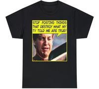 Sheeple SEZ Stop Posting Things That Destroy What My TV Told me Short Sleeve Tee Black XXL