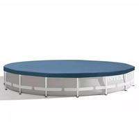 Sheepmania Intex 11289 Bâche pour piscines Rondes Ø 610 cm - Bâche avec Corde de Fixation et Trous de Drainage - Compatible avec Intex 26334, 26756