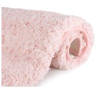 Sheepping Tapis de Bain antidérapant, Lavable en Machine, Microfibre Douce, Super Absorbant, 80 x 50,8 cm (Rose)