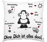 Sheepworld 4036018401573 Coussin 40 x 40 cm Blanc