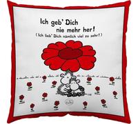 Sheepworld 40854 Coussin en coton "Ich geb' Dich nie mehr her!"