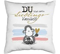 Sheepworld 46951 Coussin réversible Motif Homme 40 x 40 cm