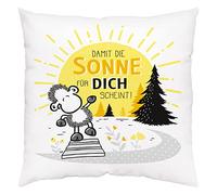 Sheepworld 47556 Coussin en Coton Motif Soleil 40 x 40 cm