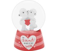 Sheepworld Boule de rêve avec Motif Le Plus Beau | Boule à Neige avec Paillettes, Inscription sur Le Socle, Hauteur 6,5 cm, polyrésine | 73794