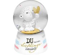 Sheepworld Boule de rêve - Motif Homme - Boule à Neige - en Verre - Polyrésine - Hauteur : 6,5 cm - Cadeau pour Petit ami, Petite Amie - 46953