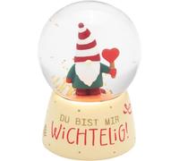 Sheepworld Boule de rêve - Motif Lutin - Boule à Neige en Verre - Hauteur 6,5 cm - Polyrésine - Motif imprimé - Cadeau de Noël, Nouvel an - Calendrier de l'Avent - 51220