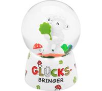 Sheepworld Boule de rêve - Motif Porte-Bonheur - Boule à Neige en Verre - Hauteur 6,5 cm - Polyrésine - Motif imprimé - Cadeau de Noël, Nouvel an - Calendrier de l'Avent - 75254