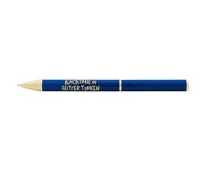 Sheepworld H:PPY life 74728 Stylo à bille scintillant, avec clip, dans une boîte cadeau, avec mine bleue interchangeable, cadeau d'anniversaire