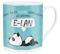Sheepworld Hope & Gloria 45673 Tasse XL Motif Panda E-LAN | Grande tasse en porcelaine, 60 cl, tasse avec inscription en allemand | Cadeau, petit ami, petite amie