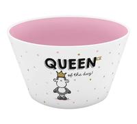 Sheepworld Queen of the Day 74720 Bol à céréales en porcelaine avec inscription en allemand 60 cl Cadeau d'anniversaire Décoration de table