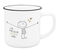 Sheepworld Tasse en émail « Hab dich sooo lieb »