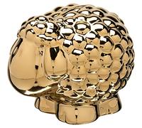Sheepworld Tirelire en Forme de Mouton 3D - Doré - avec Inscription « Ohne Dich ist Alles Doof » - Hauteur : 15 cm - Cadeau d'anniversaire, de Noël - 48081