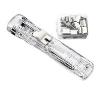 Sheet Fastener - 50 Piece Metal Refill Cartridge for Stationery Organization, Non Piercing Clamping Tool with Ergonomic Grip, Desktop Paper Linker for + Business Presentation Office Supplies Homework