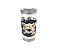 SHEET LIGHT NIGHT Observation nocturne des papillons Gobelet isotherme en acier inoxydable double paroi