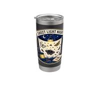 SHEET LIGHT NIGHT Observation nocturne des papillons Gobelet isotherme en acier inoxydable double paroi