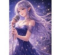Sheet Music Notebook: Moonlight Vocal Theme: Music manuscript paper with 12 staves per page for songwriting, notation, and composition