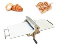 Sheeter De Pâte Pliante,Machine À Rouleaux De Pâte Manuelle,Rouleau À Pâtisserie en Acier Inoxydable,Épaisseur Réglable De 0 À 27 Mm,pour Le Pain,Les Biscuits Et Les Desserts RS101