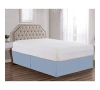 Sheets & Beyond Jupe de lit plisse en microfibre brosse super douce et unie de 35,6 cm - Volant anti-poussire - Par Sheets & Beyond (Queen siz