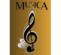 Sheets music blank a4, manuscript paper, notebook musicians, composer gifts, 111 pages, Hardcover edition: Let the music flow...
