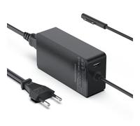 shefor 65W Chargeur pour Microsoft Surface Pro 8/7/6/5/4/3/X, Surface Laptop, Surface Book,Surface Go 2/3, 1706 1796 1800 15V 4A Chargeur avec Port USB