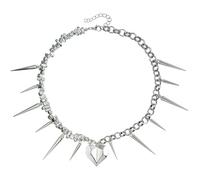 SHEGOTO Collier avec pendentif en forme de cœur irrégulier à la mode symbolisant des styles uniques et des émotions authentiques pour les femmes à la mode pour un usage quotidien