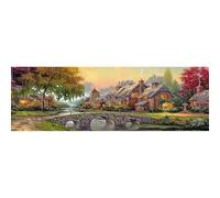 SHEGZHUC 110 x 50 cm Diamond Painting Grand Paysage Maison de Campagne Européenne Art Broderie Point de Croix Images Cadeau Décoration Murale