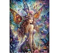 SHEGZHUC Diamond Painting 40 x 50 cm - Fée Papillon Elfe et Ange - Mosaïque Diamant Peinture Art Broderie Point de Croix Images Cadeau Décoration Murale