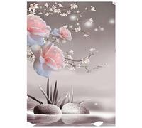 SHEGZHUC Diamond Painting Fleurs Orchidées 30 x 40 cm Diamant Peinture Images Adultes Orchidées Diamond Painting Lotus Fleur zen Diamant Peinture Art Broderie Point de Croix Images Cadeau Mural Décor