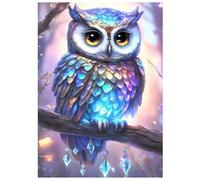 SHEGZHUC Diamond Painting Hibou Stand 30 x 40 cm Peinture diamant hibou Peinture diamant Animaux Peinture diamant Oiseau Mosaïque Peinture diamant Art Broderie Point de Croix Images Cadeau Décoration