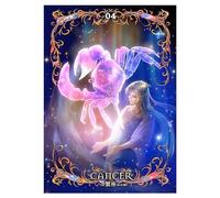 SHEGZHUC Diamond Painting Zodiaque Cancer 30x40cm Peinture Diamant Signes Zodiaque Cancer Peinture Diamant Adulte Broderie Diamant Kit Complet Point de Croix Salon Chambre Murale Décor Artisanat