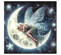 SHEGZHUC Peinture diamant fée papillon elfe 30 x 30 cm Diamond Painting Elfes fées Diamond Painting Ange avec ailes Mosaïque Diamant Peinture Art Broderie Point de Croix Images Cadeau Décoration