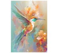 SHEGZHUC Peinture diamant oiseau 30 x 40 cm Peinture diamant colibri martin-pêcheur Peinture diamant Images animaux Peinture diamant Art Broderie Point de croix Images Cadeau Décoration murale