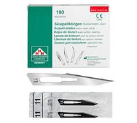 Shehadeh - Lot de 100 lames de scalpel stériles Figure 11 pour support de scalpel n° 3 - Extrêmement tranchantes