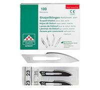 Shehadeh - Lot de 100 lames de scalpel stériles Figure 23 pour support de scalpel n° 4