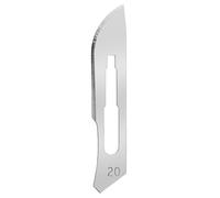Shehadeh - Lot de 50 lames de scalpel stériles Figure 20 - Lames de rechange en acier au carbone - Pour support de scalpel n° 4 - Heinz Herenz