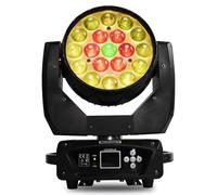 SHEHDS bouger tête lumière LED 19x15W RGBW 4 en 1 faisceau/lavage/zoom effet lumières de scène DMX professionnel contrôle son activé DJ lumières pour Noël discothèque et boîte de nuit