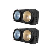 SHEHDS Eclairage de scène 200W, LED Dual-COB, contrôle DMX, longue durée de vie , 2 pièces 200W, fiche EU