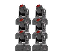 SHEHDS Mini 10W RGBW LED Spot Beam Light, 540° panoramique, 270° d'inclinaison , 6 pièces, fiche EU