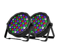 <SHEHDS RGBW LED Par Projecteur, 54x3W LEDs, 7 canaux DMX , 2 pièces, fiche EU