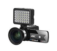 SHEHUALI Caméra de vlogging, Caméscope de caméra vidéo 4K Ultra HD 56MP 3.0 Pouce 16x Zoom numérique Ivre Caméscope enregistreur Vlogging de Vision Nocturne(16G SD Card,Groen)