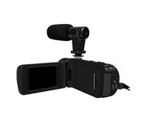 SHEHUALI Caméra vidéo, 1080P HD Professional Digital Video Camera with Mic 16 Million Pixels DV Multifunction Anti-Shaking Photographic Machine(with Microphone)