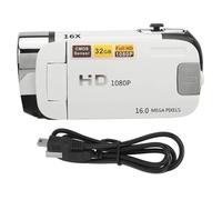 SHEHUALI Caméra vidéo, 2.4 inch HD Camera D90 1080P 16MP Digital Camera 2.4 inch Rotatable Screen Camcorder 16X Zoom HD Video Recorder with Fill Light(Blanc)